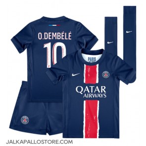 Paris Saint-Germain Ousmane Dembele #10 Kotipaita Lapsille 2024-25 Lyhythihainen (+ shortsit)